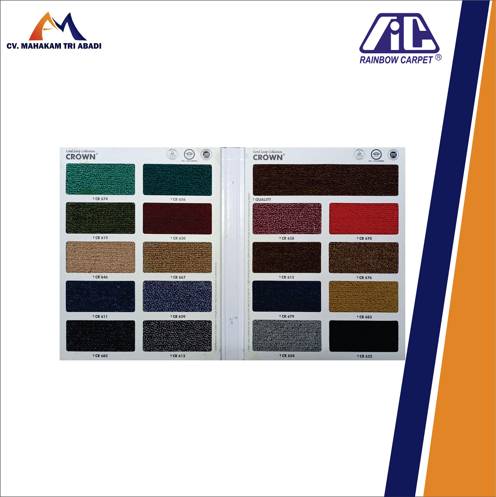 Karpet Roll Rainbow Indah Carpet CR 611 - Incl. Pemasangan