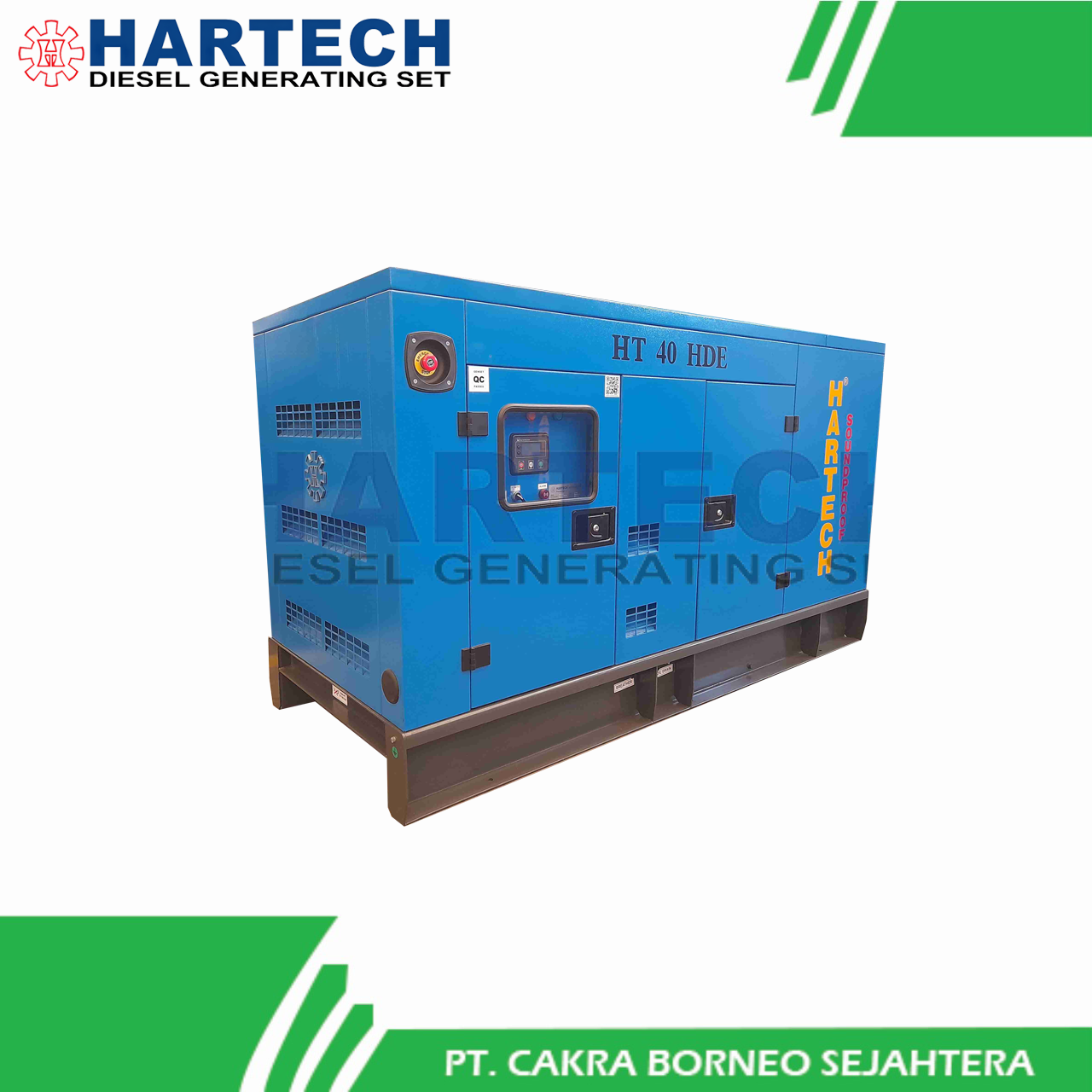 Generator Silent HT 40 HDE HARTECH HTG184J - Termasuk Pemasangan