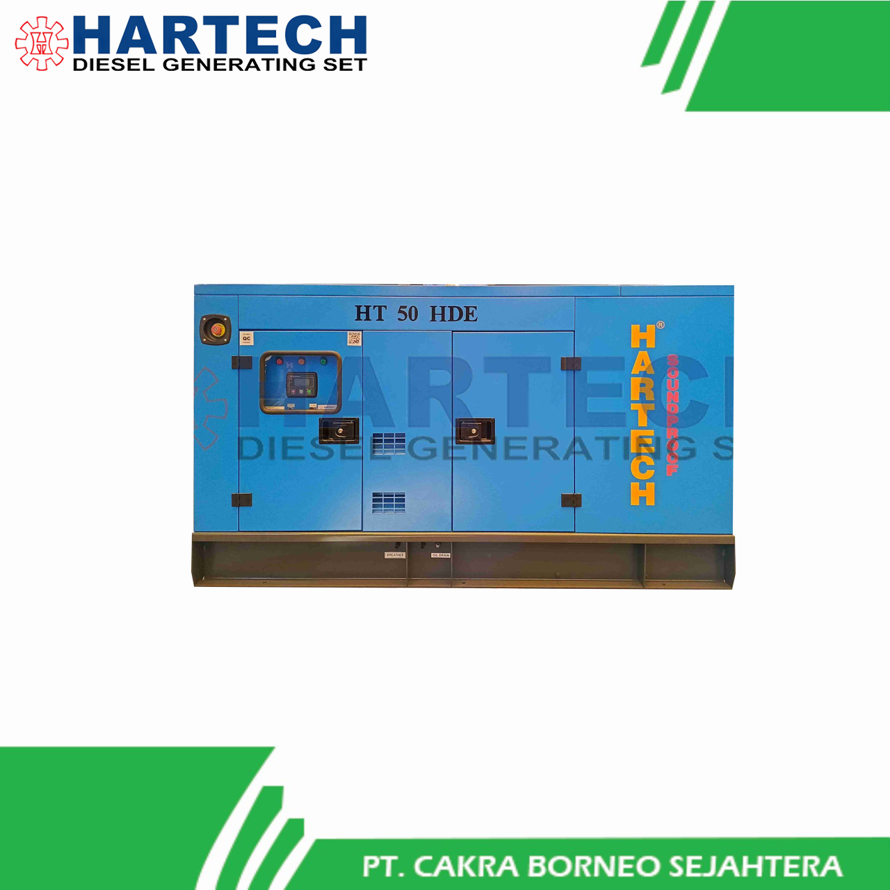 Generator Silent HT 50 HDE HARTECH HTG224D - Termasuk Pemasangan